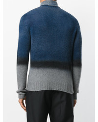 Мужской темно-бирюзовый свитер от Etro