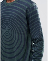 Мужской темно-бирюзовый свитер от YMC