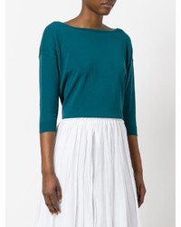 Женский темно-бирюзовый свитер от Roberto Collina