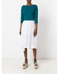 Женский темно-бирюзовый свитер от Roberto Collina