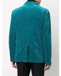 Мужской темно-бирюзовый хлопковый пиджак от Aspesi