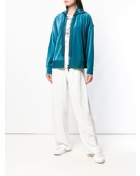 Женский темно-бирюзовый худи от Moncler