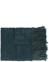 Женский темно-бирюзовый шарф от Isabel Marant