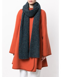 Женский темно-бирюзовый шарф от Isabel Marant