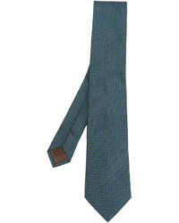 Мужской темно-бирюзовый шелковый галстук от Church's