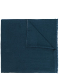 Мужской темно-бирюзовый шелковый шарф от Loro Piana