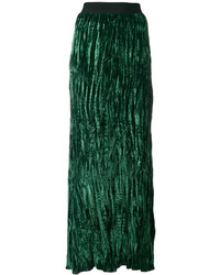 Темно-зеленая бархатная юбка от Nude