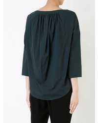 Темно-зеленая блузка с длинным рукавом от Enfold