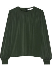 Темно-зеленая блузка от Elizabeth and James