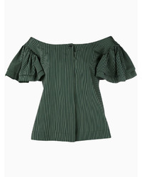 Темно-зеленая блузка от Isa Arfen