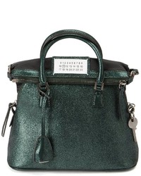 Темно-зеленая большая сумка от Maison Margiela
