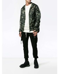 Мужская темно-зеленая ветровка с принтом от Satisfy