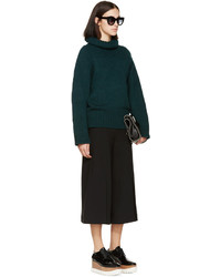 Женская темно-зеленая водолазка от Stella McCartney