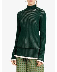 Женская темно-зеленая водолазка от Burberry