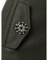 Темно-зеленая вязаная юбка от No.21