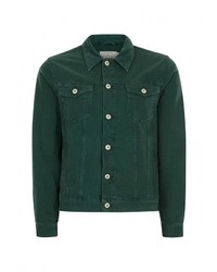 Мужская темно-зеленая джинсовая куртка от Topman
