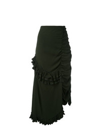 Темно-зеленая длинная юбка от Marni