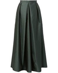 Темно-зеленая длинная юбка от Yang Li