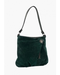 Темно-зеленая замшевая большая сумка от Vita
