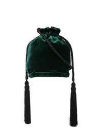 Темно-зеленая замшевая сумка-мешок от Hunting Season