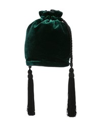 Темно-зеленая замшевая сумка-мешок от Hunting Season