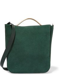Темно-зеленая замшевая сумка через плечо от Eddie Borgo