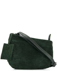 Темно-зеленая замшевая сумка через плечо от Marsèll