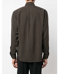 Мужская темно-зеленая классическая рубашка от Tom Ford