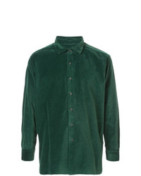 Мужская темно-зеленая классическая рубашка от Casey Casey