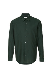 Мужская темно-зеленая классическая рубашка от Cerruti 1881