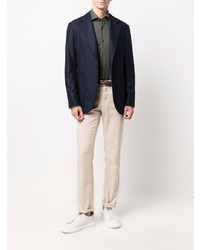 Мужская темно-зеленая классическая рубашка от Barba