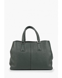 Темно-зеленая кожаная большая сумка от Dimanche