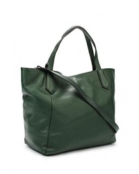 Темно-зеленая кожаная большая сумка от Moronero