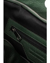 Темно-зеленая кожаная большая сумка от Moronero