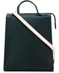 Темно-зеленая кожаная большая сумка от Pb 0110