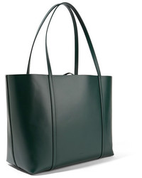 Темно-зеленая кожаная большая сумка от Kara