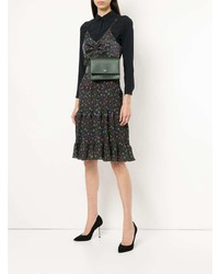 Темно-зеленая кожаная поясная сумка от Rochas