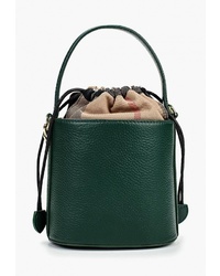 Темно-зеленая кожаная сумка-мешок от Baggini