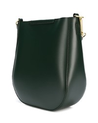 Темно-зеленая кожаная сумка-мешок от Stiebich & Rieth