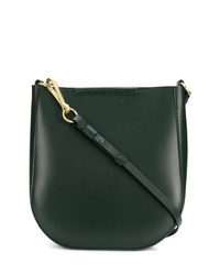 Темно-зеленая кожаная сумка-мешок от Stiebich & Rieth