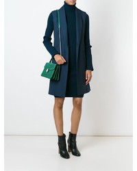 Темно-зеленая кожаная сумка-саквояж от Bulgari