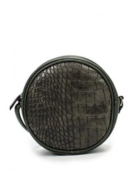 Темно-зеленая кожаная сумка через плечо от Chantal