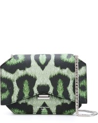 Темно-зеленая кожаная сумка через плечо от Givenchy