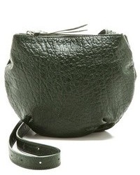 Темно-зеленая кожаная сумка через плечо от Maison Martin Margiela
