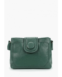 Темно-зеленая кожаная сумка через плечо от Trendy Bags