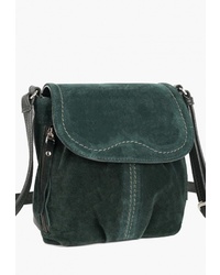 Темно-зеленая кожаная сумка через плечо от Vita