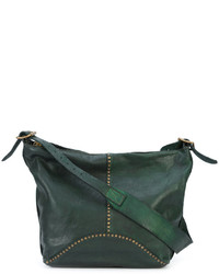 Женская темно-зеленая кожаная сумка от Campomaggi