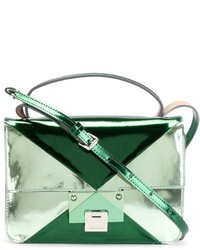 Женская темно-зеленая кожаная сумка от Jimmy Choo