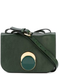 Женская темно-зеленая кожаная сумка от Marni