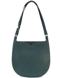 Женская темно-зеленая кожаная сумка от Valextra